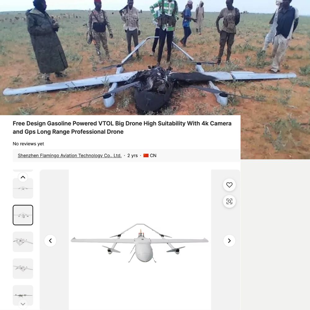 Downed surveillance drone