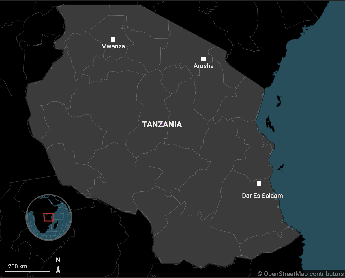 Tanzania map