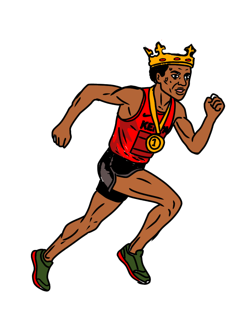 Illustration of Sabastian Sawe
